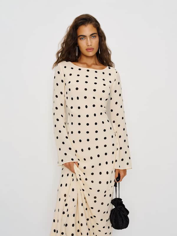 Petites Esra Dress - Sundae Dot