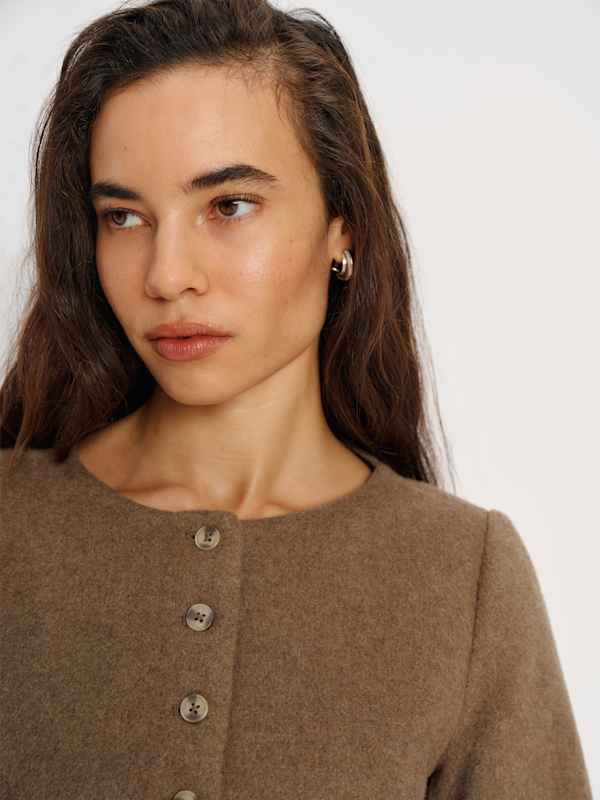 Lucia Wool Jacket - Cocoa