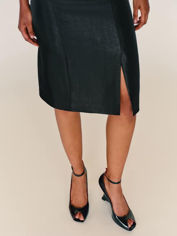 Cheri Wedge - Black Patent