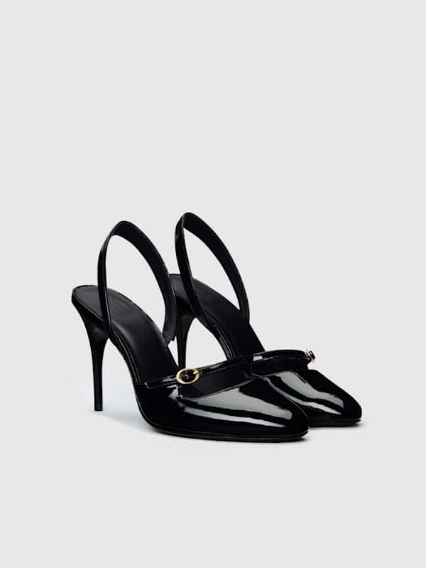 Iris Pump - Black Patent