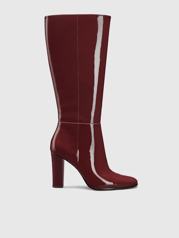 Aurelie Knee Boot - Berry Jam Patent