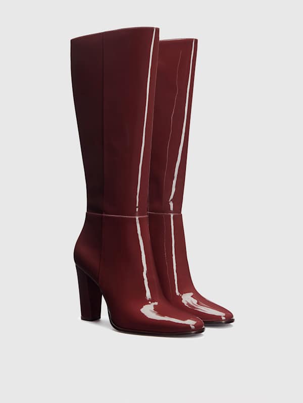 Aurelie Knee Boot - Berry Jam Patent