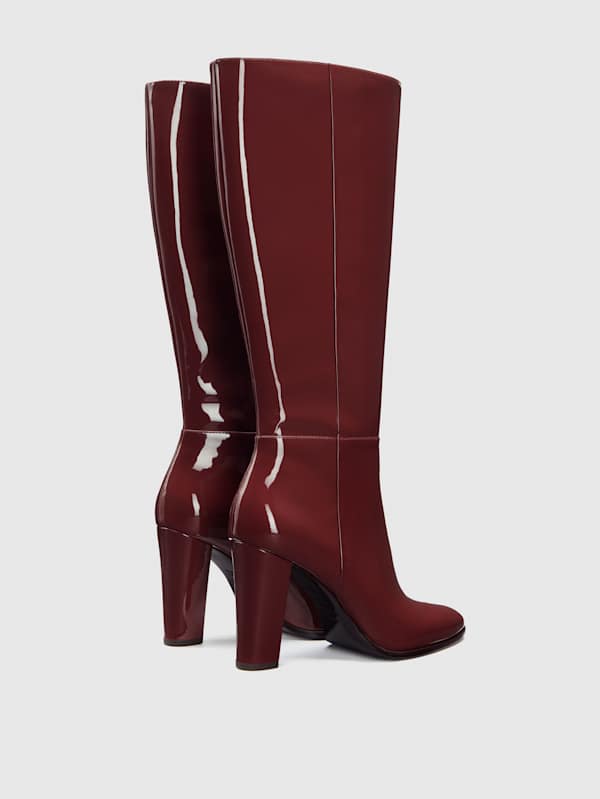 Aurelie Knee Boot - Berry Jam Patent