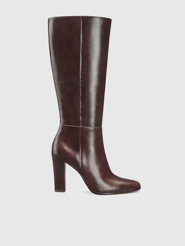 Aurelie Knee Boot - Espresso Leather