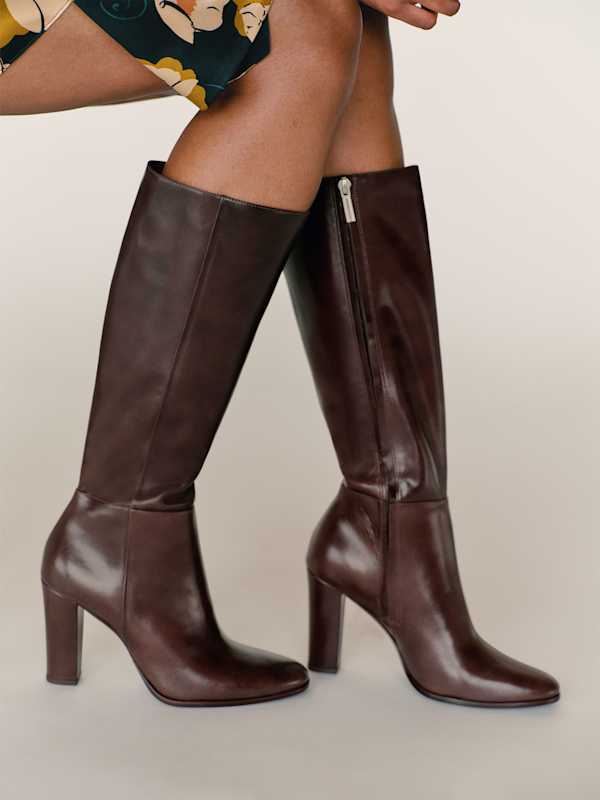 Aurelie Knee Boot - Espresso Leather