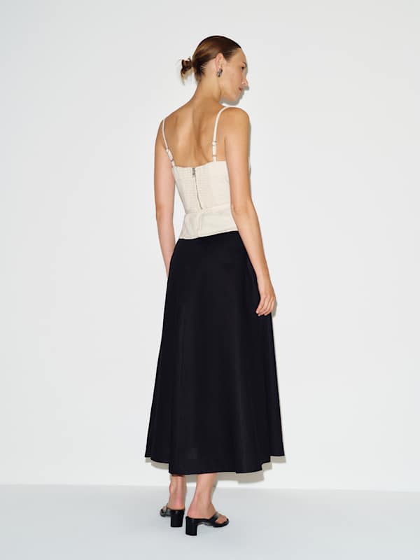 Clayten Denim Top - Fior Di Latte