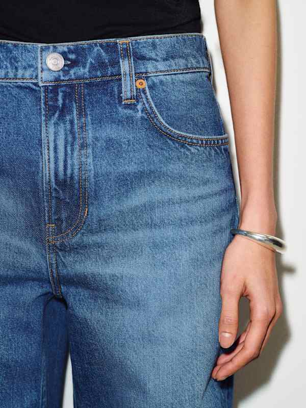 Reisa Adjustable Waist Baggy Jeans - Maggiore