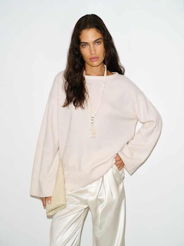 Beverly Cashmere Sweater - Gossamer