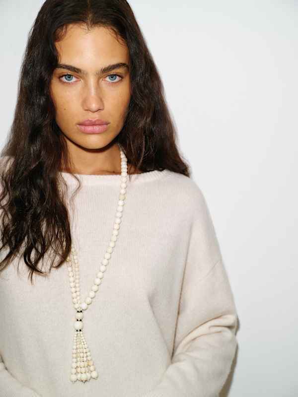 Beverly Cashmere Sweater - Gossamer