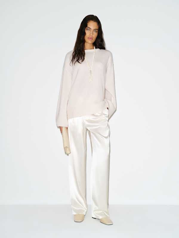 Beverly Cashmere Sweater - Gossamer