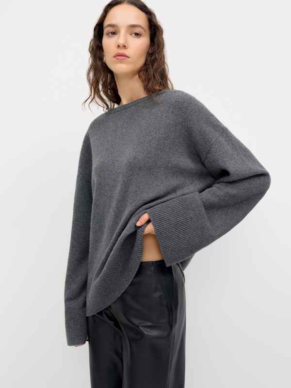 Beverly Cashmere Sweater - Thunder