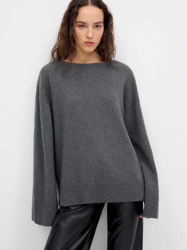 Beverly Cashmere Sweater - Thunder
