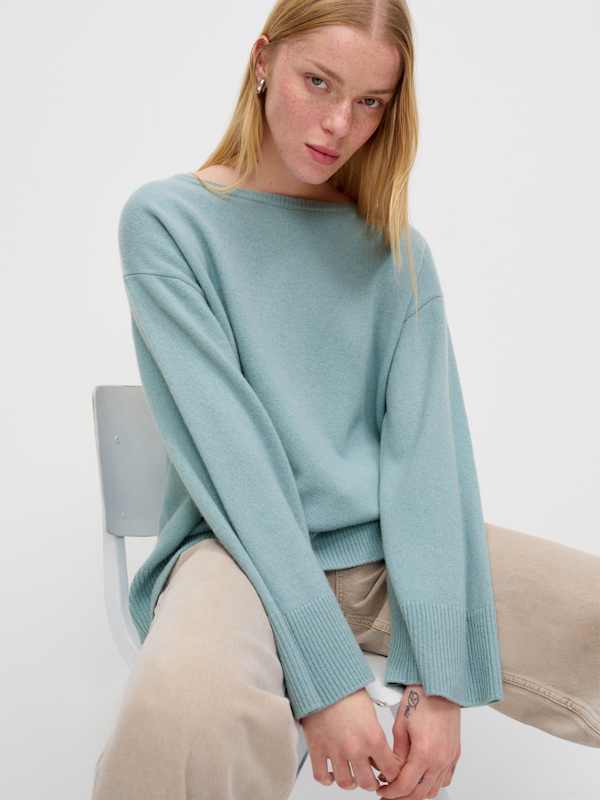 Beverly Cashmere Sweater - Turquoise
