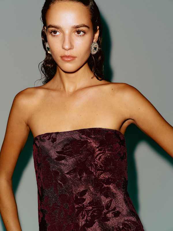 Spritz Top - Floral Wine