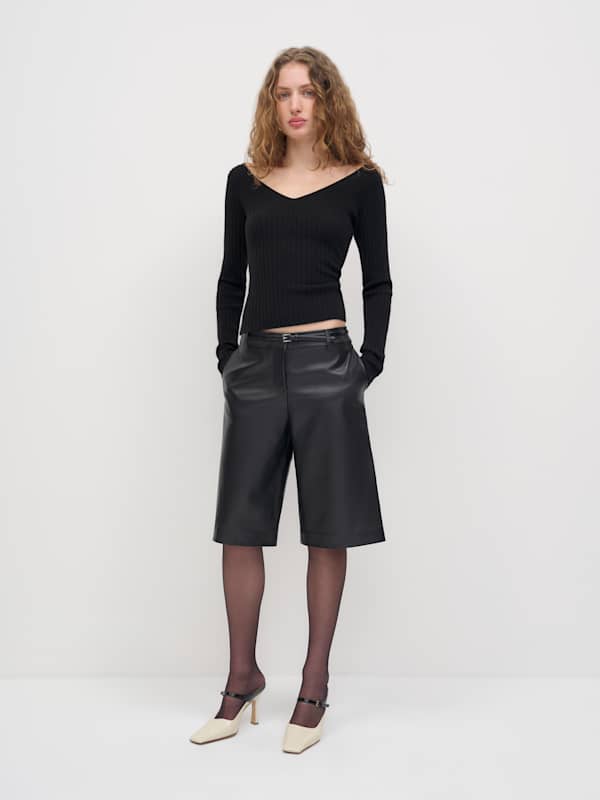 Shania Cashmere Sweater - Black