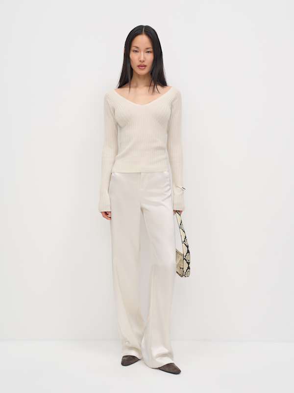 Shania Cashmere Sweater - Gossamer