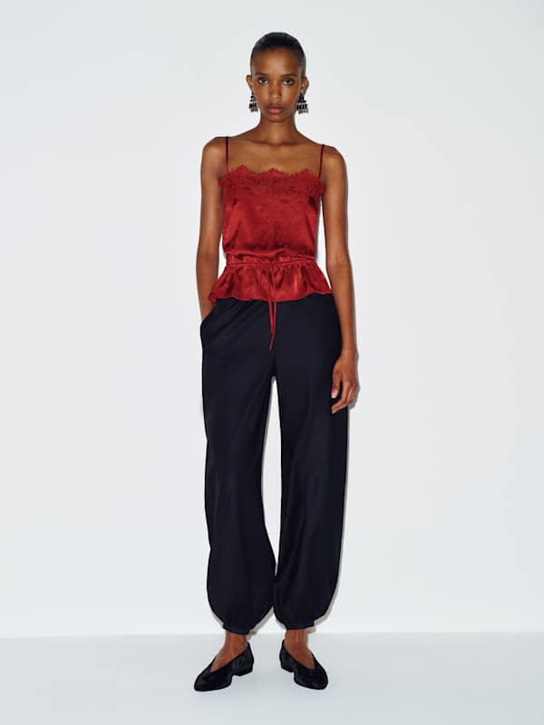 Top Silvia - Jacquard Sangre