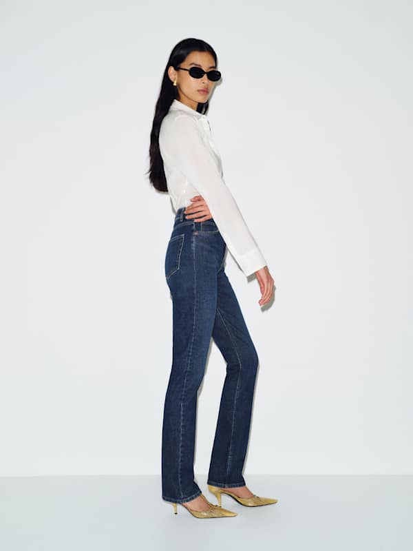 Donny Stretch High Rise Slim Jeans - Beluga