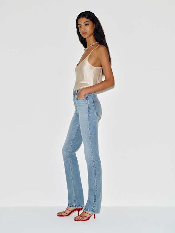 Donny Stretch High Rise Slim Jeans - Orca