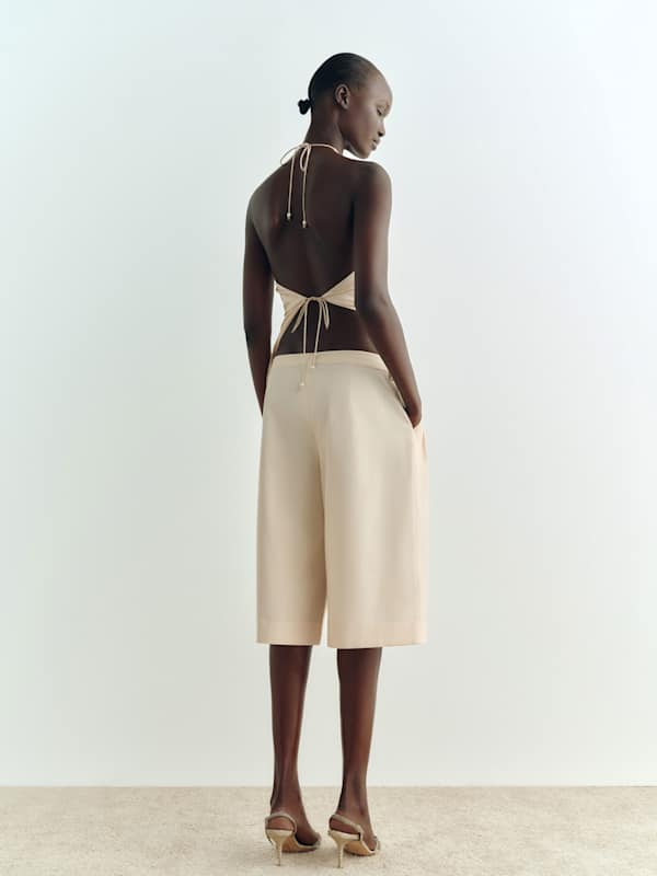 Reese Silk Top - Almond
