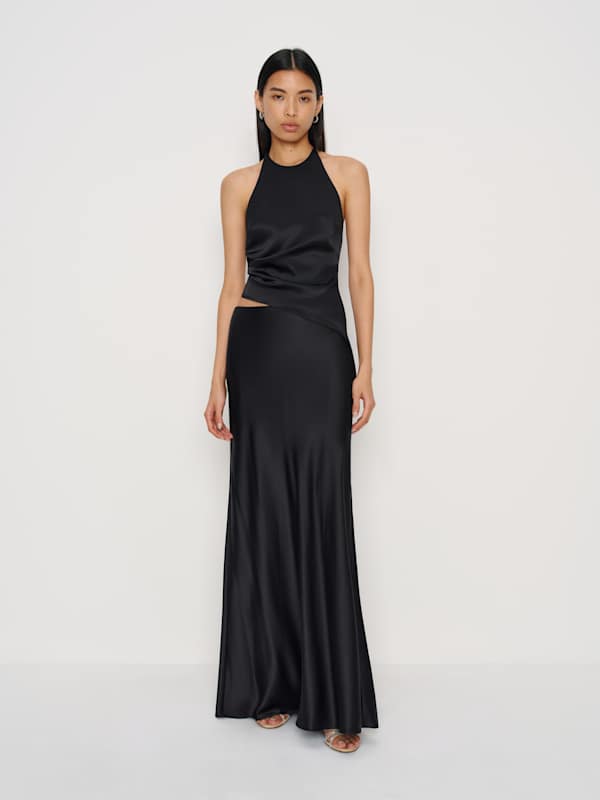 Reese Silk Top - Black