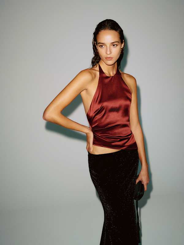 Reese Silk Top - Chianti