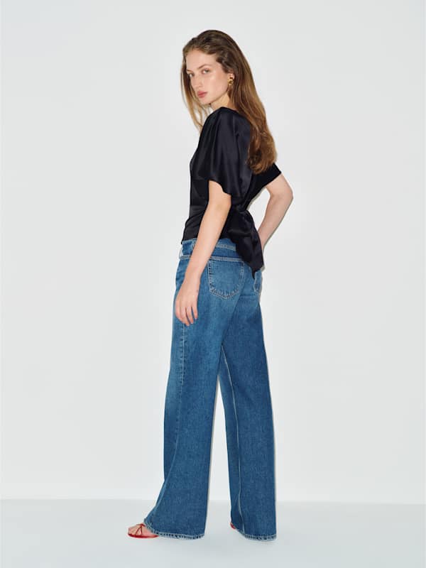 Avery Silk Top - Black