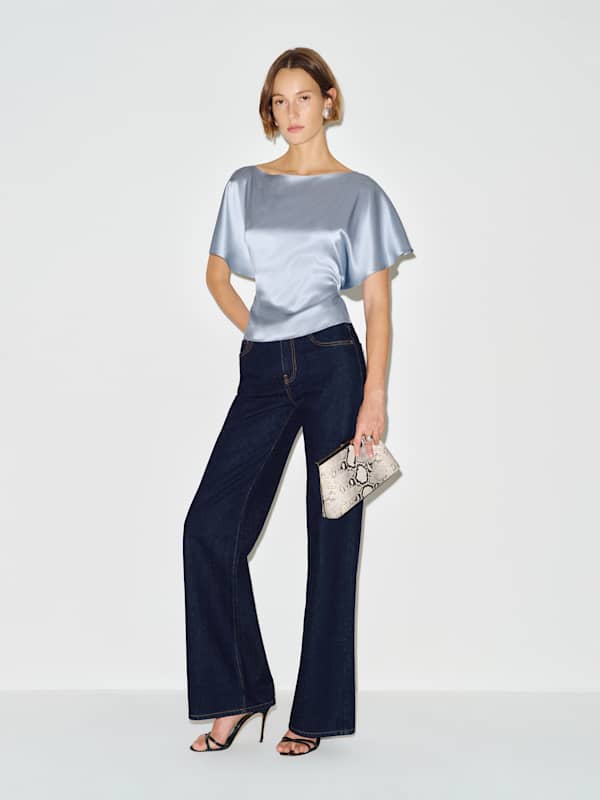 Avery Silk Top - Mineral