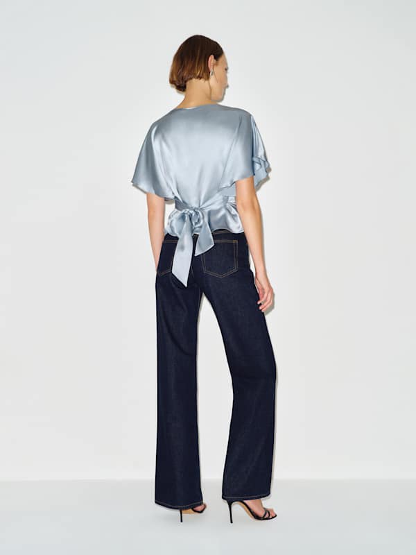 Avery Silk Top - Mineral