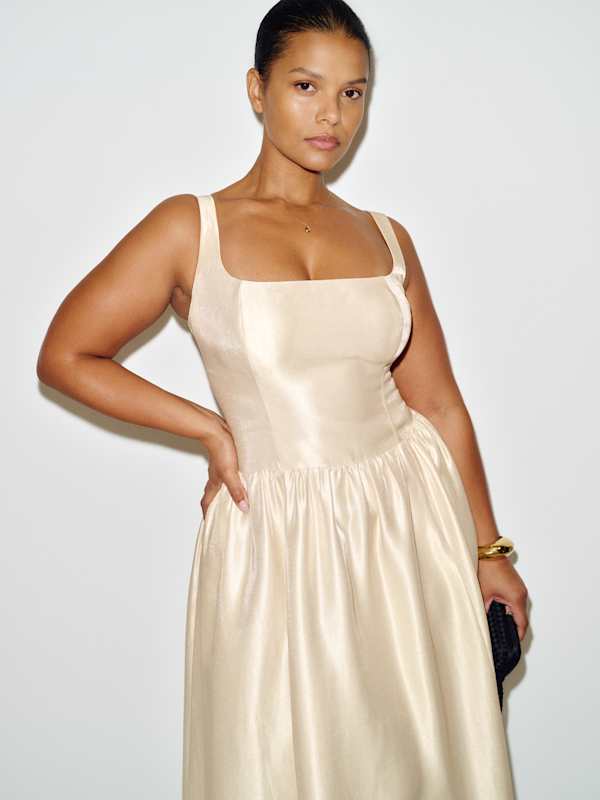 Janu Dress Es - Cream