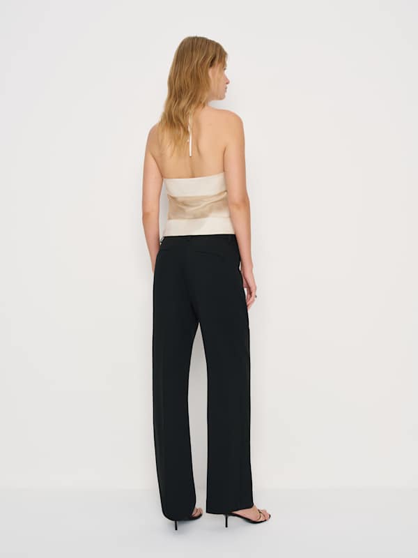 Jillian Silk Top - Almond