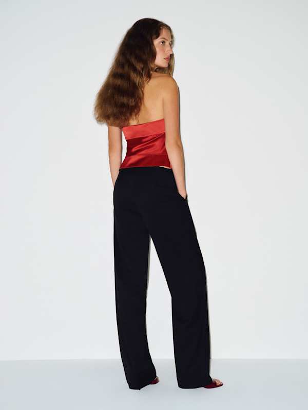 Jillian Silk Top - Sundried Tomato
