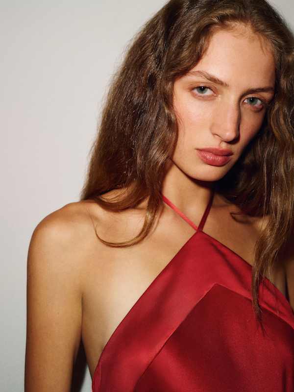 Jillian Silk Top - Sundried Tomato