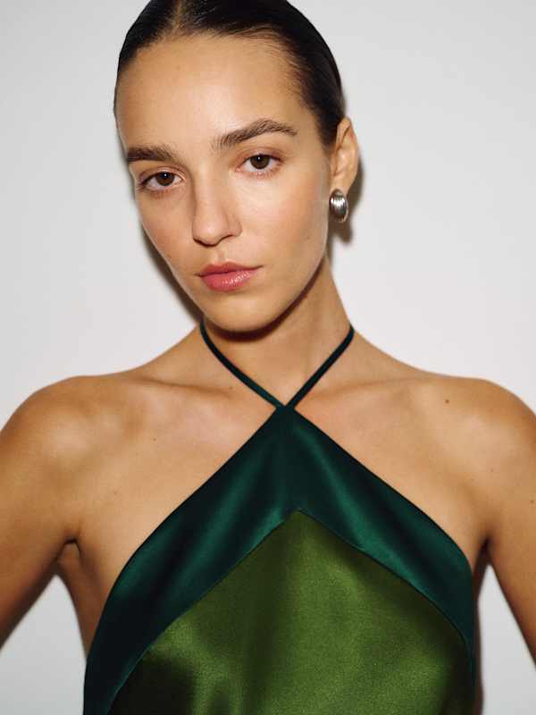 Jillian Silk Top - Topiary