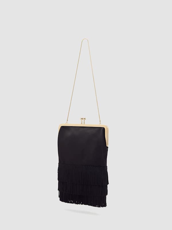 Skye Mini Bag - Black Satin