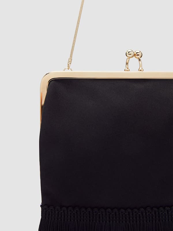 Skye Mini Bag - Black Satin