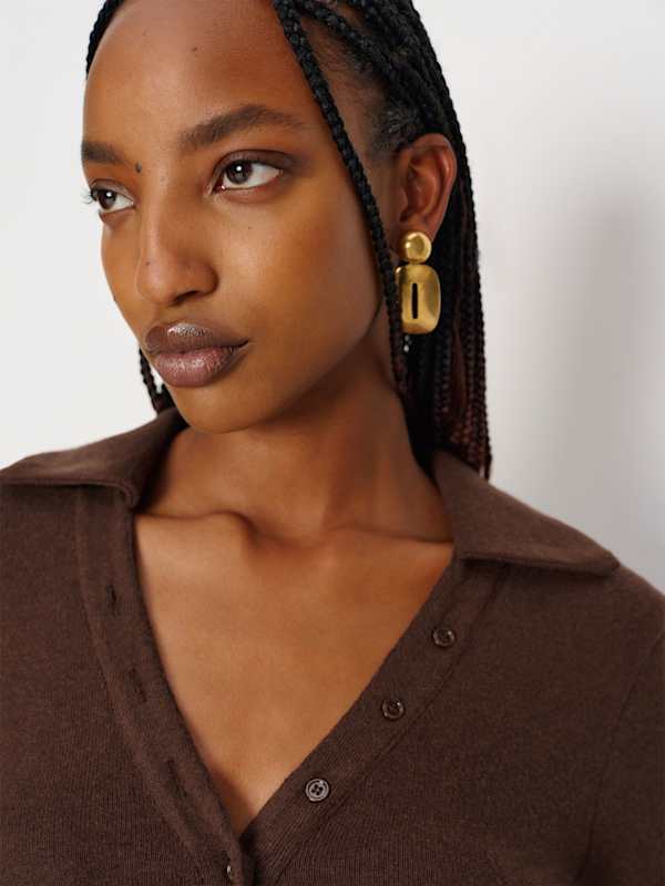 Paisley Knit Top - Mole