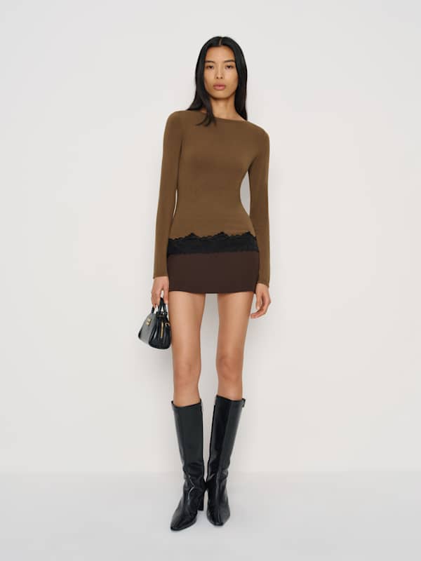 Hunter Knit Top - Brown
