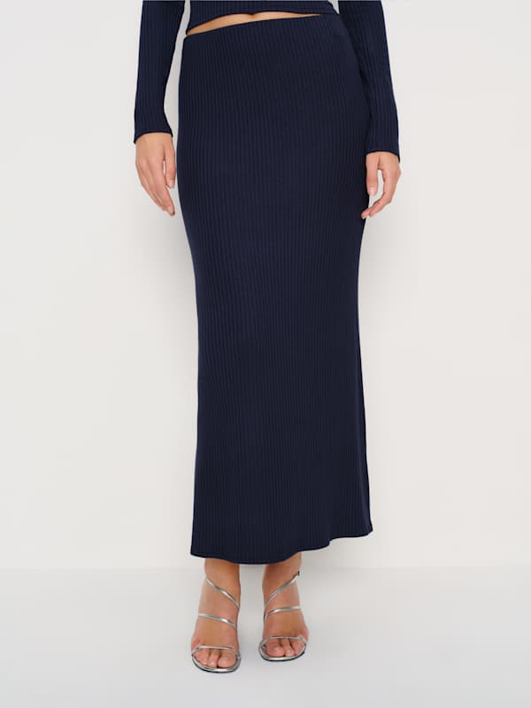 Ensemble en maille Reggie - Bleu nuit