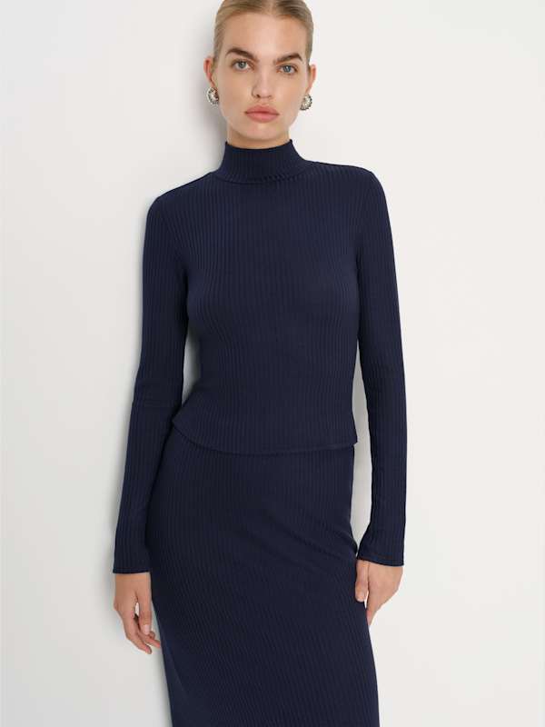 Ensemble en maille Reggie - Bleu nuit