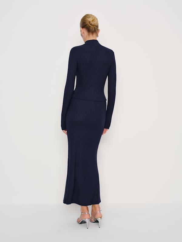 Ensemble en maille Reggie - Bleu nuit