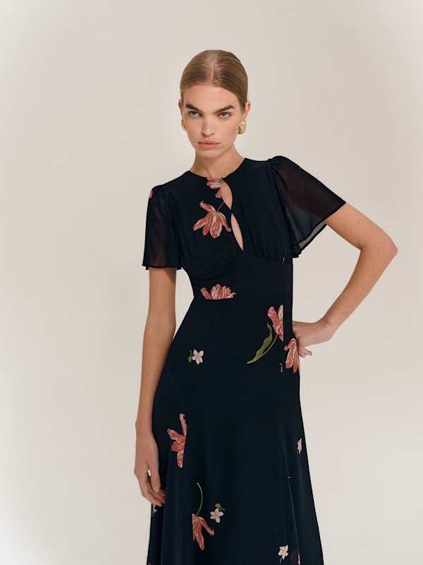 Corynn Dress - Dutch Tulips