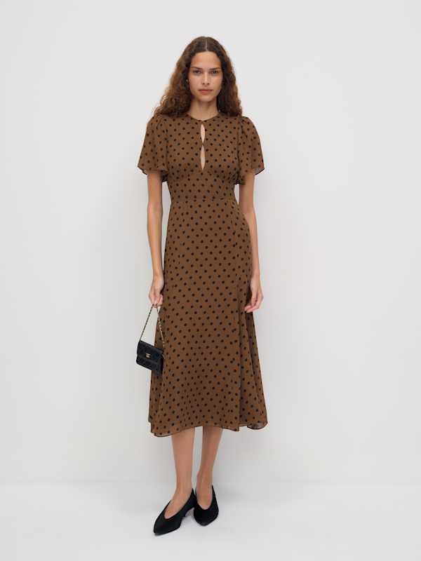 Corynn Dress - Portobello Dot