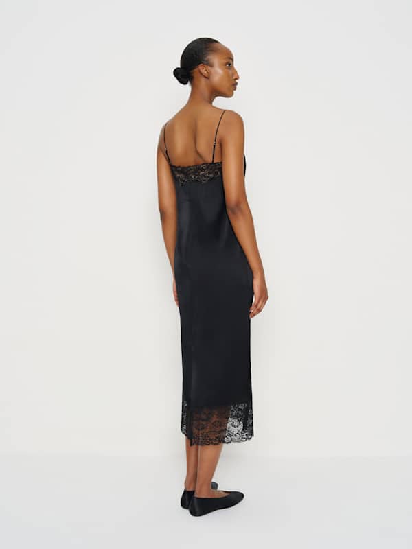 Mackenzie Silk Dress - Black