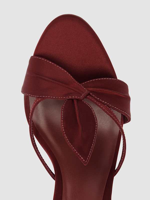 Linda Heeled Sandal - Chianti Satin