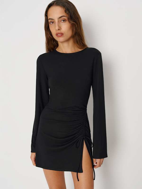 Isabella Knit Dress - Black