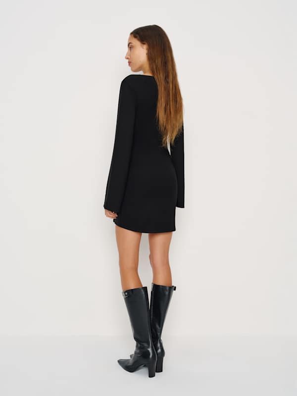 Isabella Knit Dress - Black