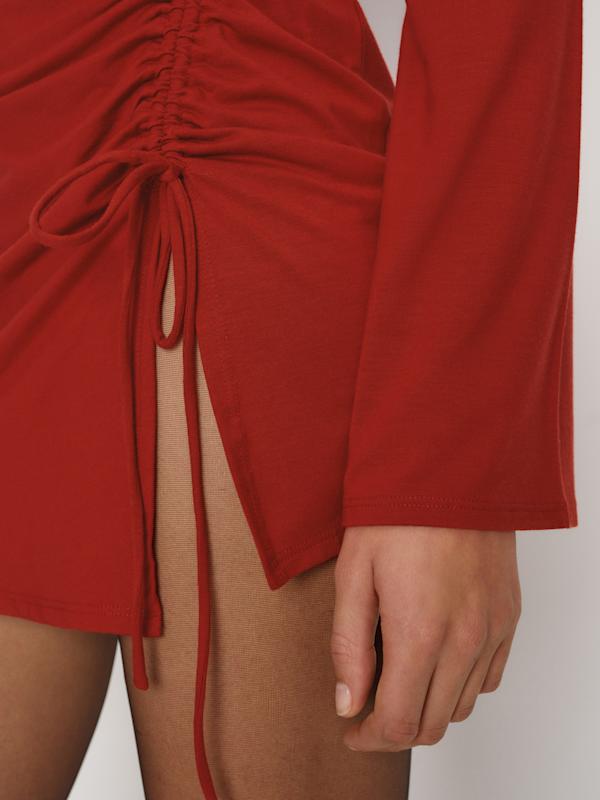 Isabella Knit Dress - Sangre