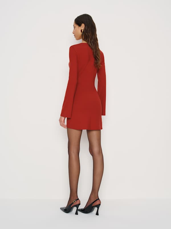 Isabella Knit Dress - Sangre