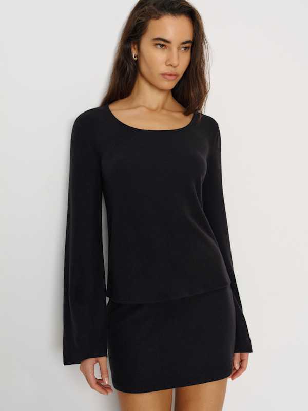 Lisa Knit Two Piece - Black